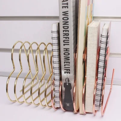Factory Simple Modern Study Office Bookshelf Geometric Home Paint Shop Retractable Spring Book Holder