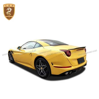 Car Modified Parts 3K Twill Weave Carbon Fiber Rear Bumper Diffuser Lip for Ferrari California