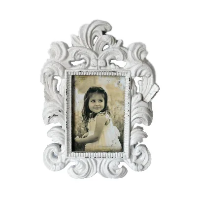 Classic Baroque Mini Baby Wedding Birthday Full Moon Gift Handmade Eco-Friendly Durable Resin Photo Frame Photo Support Album