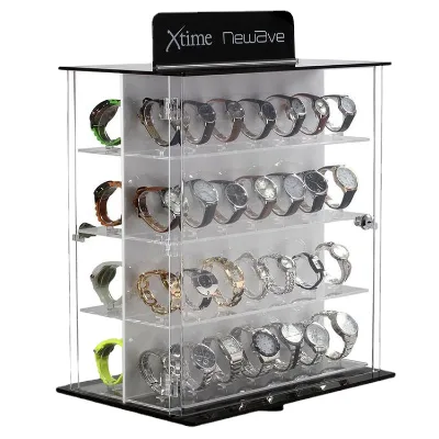 Modern Acrylic Floor Watch Display Stand Free Design with Factory Price for Shopping Mall Branded Watch Showroom