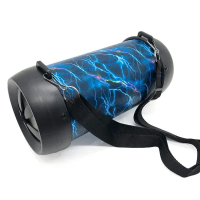 JDA-080 Wireless Speaker Outdoor Portable Barrel Audio player U Disk Card subwoofer Gift 4 inch Speaker