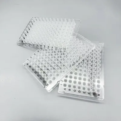 Dual Component 0.2ml 96 Well PCR Plastic Plate Semi-Skirted for ABI