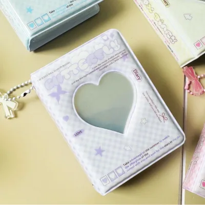 Mini 3-Inch PVC Card Album for Photo Collections One-Square Graduation for Polaroid ID Storage New Plastic Cover
