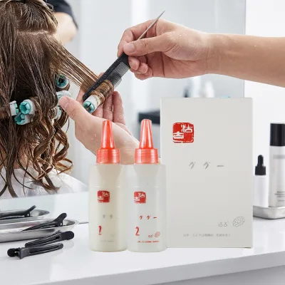 Factory Price Salon Quality SANQI Smooth Care Long Lasting Hair Curling Cream Professional No Stimulation Hair Wave Perm Lotion