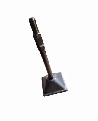 30*400 mm 40CR Steel Material Hex Shank Plate Tamper Compactor