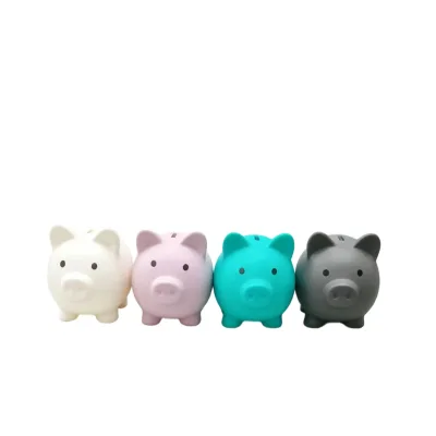 Custom Logo Piggy Bank Advertising Gifts Children's Day PVC Pig Shape Shake Tone Toy Ornaments Change Savings