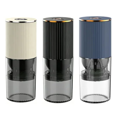 Portable Rechargeable Electric Coffee Grinder with Adjustable Ceramic Burr Type C 1200mAh