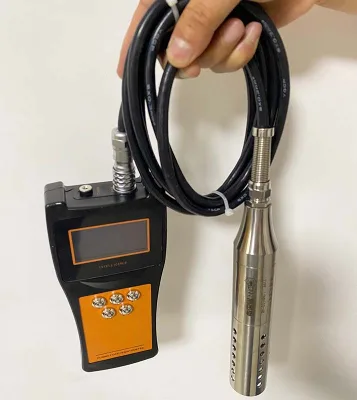 LONNMETER High Accuracy Handheld Tuning Fork Densitometer Portable Liquid Concentration Detector 0.0005g/cm Resolution Data