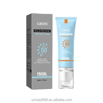 Outdoor Non-Sticky UV Protection Moisturizing Sunscreen Cream Wholesale SPF 50 Waterproof Sweatproof Sunscreen