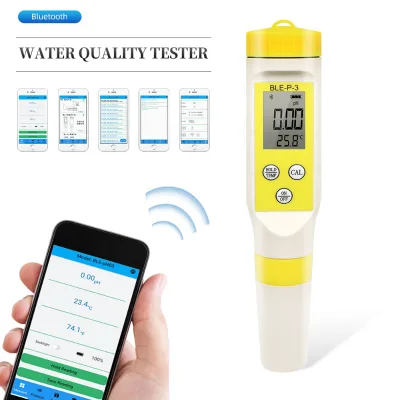 Smart Blue-tooth PH Meter 0-14ph With Backlit LED Display ph Water Quality Device for Blood Gastric Juice, Urine