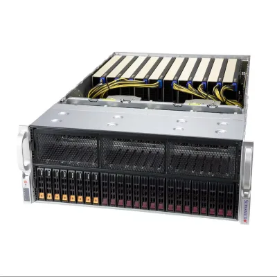 SYS-420GE-TNRT Supermicro 4U GPU Server Dual 5th Gen Xeon 10 Double Width Accelerator 32 DDR5 PCIe5.0 AI HPC Server