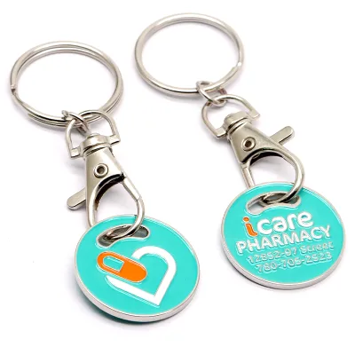 Cheap Custom Metal Token Coins Shopping Cart Trolley Token