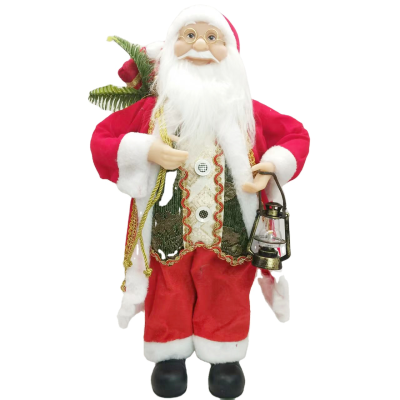 Creative Retro Christmas Gifts  Christmas Decorations Red and Green Color Kind  Santa Christmas Figurines Santa Claus Doll