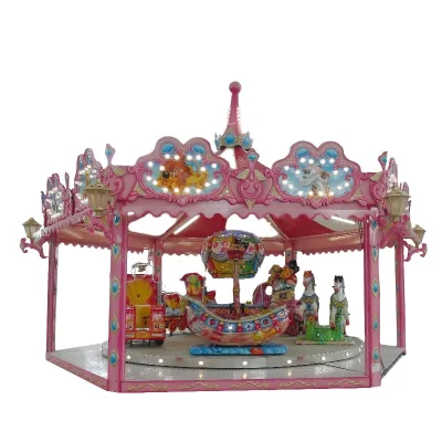 Amusement Park Ride Happy Turntable Ride Amusement Carousel Kids Rides