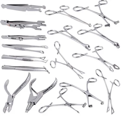 Cross-border Professional 316L Stainless Steel Perforation Forceps Needle-tube Pliers Ear-nipple-tongue-ring Auxiliary