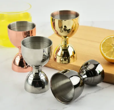 Stainless Steel Indian Style Jigger Cocktail Ounce Cup Graduated Bartender Measuring Cup Bar Tools