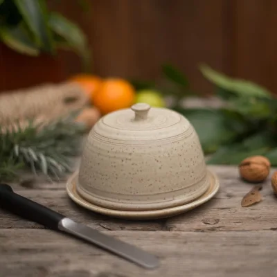 Custom Ceramic Butter Dish Modern With Lid Handmade Butter Dish