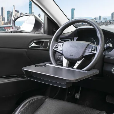Wholesale Steering Wheel Multifunctional Table Tray Car Dining Desk Laptop Desk Seat Gap Storage Box for Car Accessories
