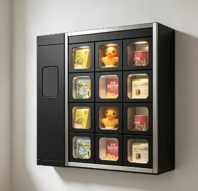 Vending Machine with App Purchase Self-Service Customized Size 24 Hours Automatic Snacks Toy Food Wine Wall Mount Smart Locker