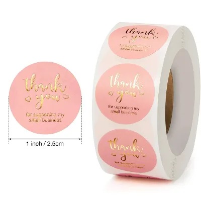 Cheap Custom Stickers for Business Waterproof Adhesive Gold Stamping Sticker Printing Rose Gold Die Cut Logo Label Stickers