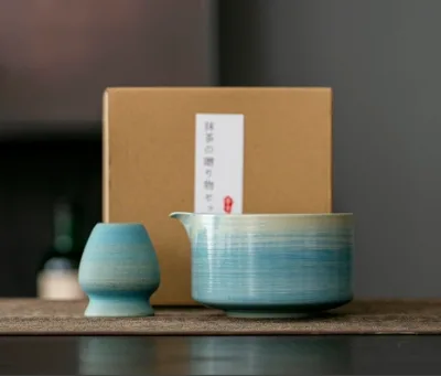 2 Pcs Wholesale Custom Logo Handcrafted Ceramic Matcha Bowl for Coffee Tea Accessories matcha bowl