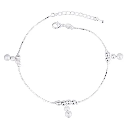 Hot Selling Gourd Frosted Ankle Bracelet Multilayer Anklets for Women Layered Anklet Beach Jewelry