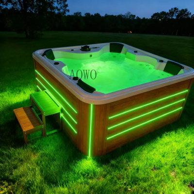 Outdoor Spa Tub Hot Tube Outdoor Connected to bluetooth Spa Outdoor spa for 6 Perones