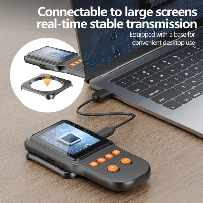 Square Screen Magnifier with LED Lighting, High-Definition 2.8-Inch Handheld Digital Magnifier for Stamps, Coins, Circuits