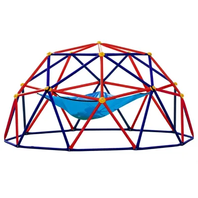 Zupapa 10FT Climbing Dome Hammock Outdoor Jungle Gym for Kids Supporting 1200LBS Play Equipment Purple & Red Made in China