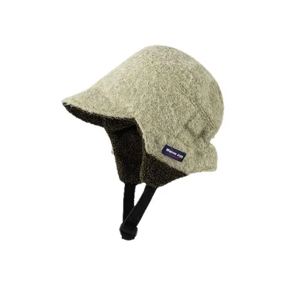 Winter Outdoor Sports Riding Waterproof Cold-proof Ear Protection Hat Velvet Interior Retro Ski Flip-up Hand Embroidery Unisex