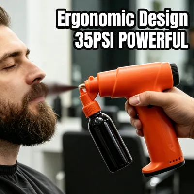Professional Hair Salon Rechargeable Spray Pen Anti-Clogging 3-Speed Settings 35psi Pressure 60ml Capacity for Hair Dyeing Car
