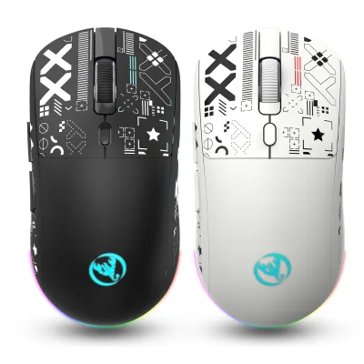 New Three-mode Wireless 6-button USB Gaming Mouse 3600dpi Adjustable Suitable for Desktop Laptop Men and Women