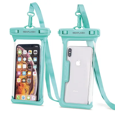 6.8 Inch Clear PVC Waterproof Phone Bag Universal Mobile Phone Pouch for Water Sports & Swimming Swim & Dive Accessory