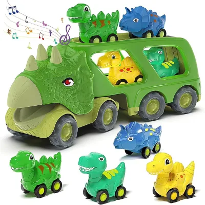 Hot Sale Children Cartoon Dinosaur Car Transport Car Carrier Truck Toy Dinosaur Toy