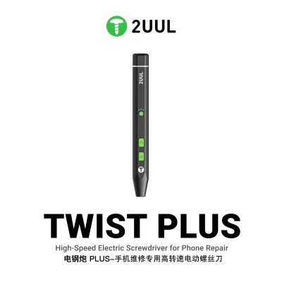 2UUL TWIST PLUS High-Speed Electric Screwdriver with 4 Screwdriver Bits Light Function for Mobile Phone Repair Tool Set