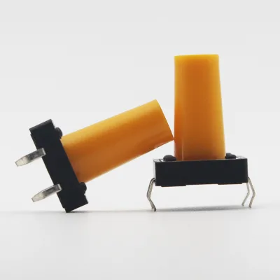Factory quality red  button 12*12*5mm series black base 4 pin with tactile switch