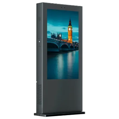 55 Inch Standing Outdoor Totem Outdoor Advertising Lcd Display Outdoor Totem Digital Signage