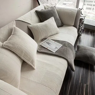 SUPER SOFT and WARM SHORT PLUSH SOFA COVER 65X170CM