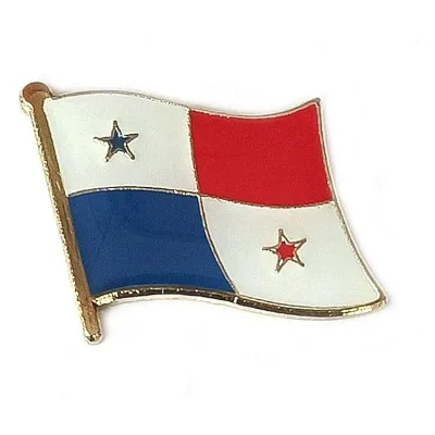 Custom Made Metal Crossed Two Country National Gold Double Flag Enamel Maldives Dominican Panama Flag Pin