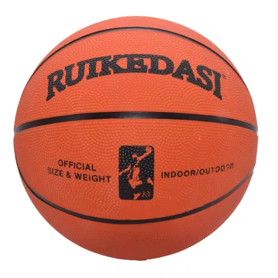 High Quality Rubber Basketball Custom Logo Size 7 Indoor and Outdoor Training Game Ball Wholesale