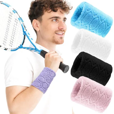 Badminton Basketball Running Cycling Sweat-absorbing Towels Wrist and Elastic Pressure Sports and Fitness Protective Gear