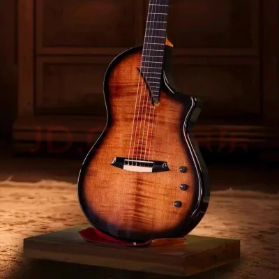 Martinez Silent Nylon String Guitar Hispania Martini Crossover Rosewood Fretboard Maple Music Instruments