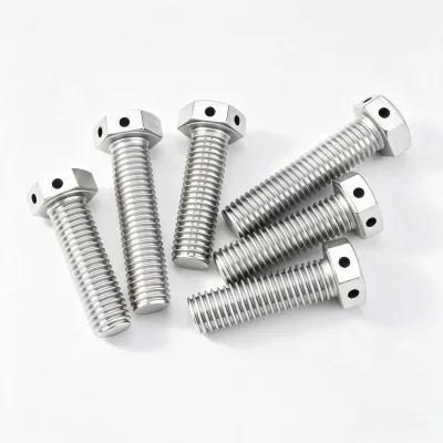 Stainless Steel Square Head Bolt Drilled Hole Square Screw Full Thread Fastener M4-M20 SS304/SS316 Industrial Machinery