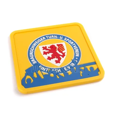 Custom Cartoon Soft PVC Handmade Cup Coaster with Custom Logo Heat Insulation Plastic Drink Mat