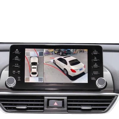 All-in-one Night Vision Decoder Loop Recording for 360 Surround-View Parking System Compatible for  Accord