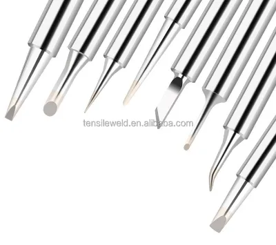High Quality 936 Pure Copper Soldering Iron Tip Lead-free Solder Tips Welding Head BGA Soldering Tools Branding Iron Tip