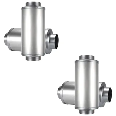 4 Inch Duct Silencer for Ventilation Systems | Effective Noise Reduction Pipe for Inline Fans, HVAC, and Indoor Gardens