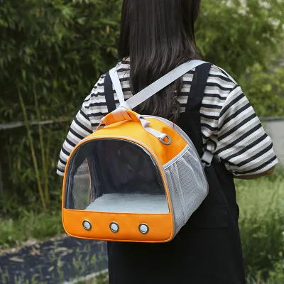 New Oxford Hamster Space Capsule Pet Carrier Portable Breathable Backpack Outings Panoramic Transparent for Cat Parrots
