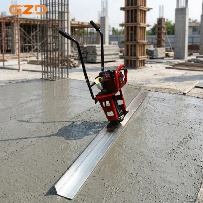 GZD Customize 1.6HP Gasoline Wet Floor Screed Concrete Vibrator 1-4m Customizable Ruler for Airport Runway