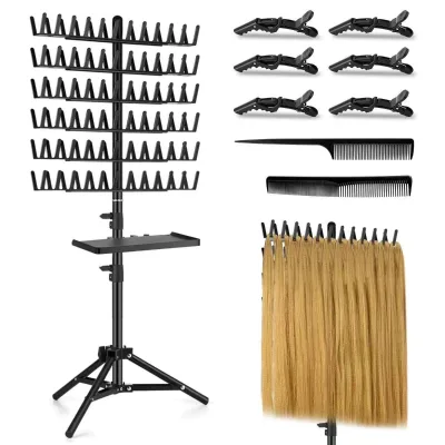 Floor-standing Extendable Hair Braiding Stand, Hair Weaving Tool, Height Adjustable Hair Styling Braiding Stand